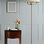 Sorrento - 3 Light Floor Lamp with Shade - Matt Antique Brass - Laura Ashley