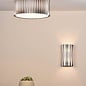 Netra 3 Light Flush Ceiling Light - Satin Bronze and Ivory