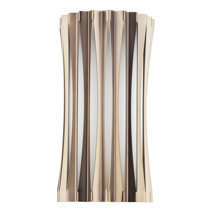 Netra - 2 Light Wall Light - Satin Bronze and Ivory