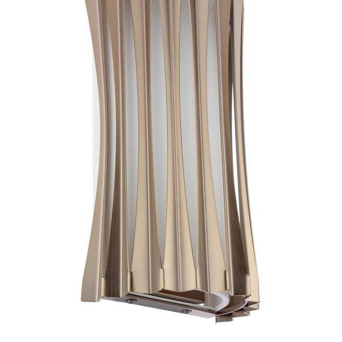 Netra - 2 Light Wall Light - Satin Bronze and Ivory