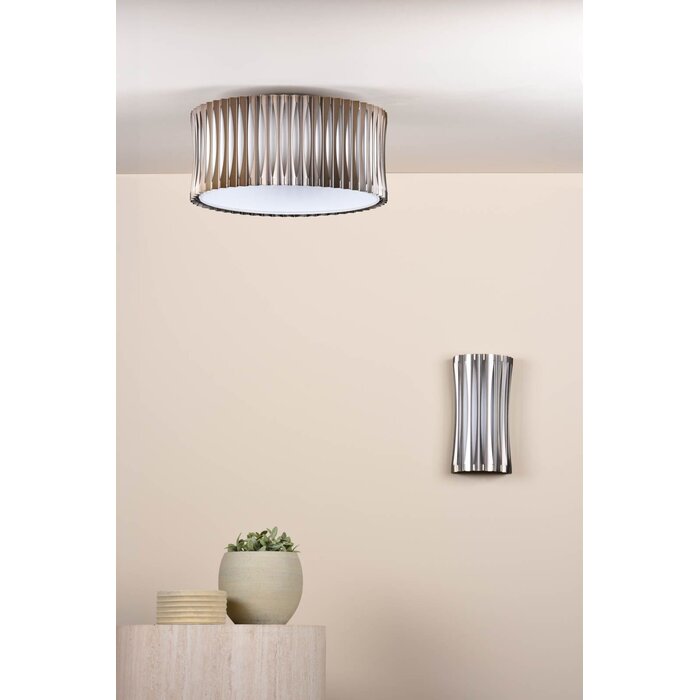 Netra - 2 Light Wall Light - Satin Bronze and Ivory