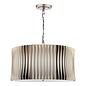 Netra 3 Light Ceiling Pendant - Satin Bronze and Ivory