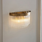 Gatsby - Art Deco Glass Rod 2 Light Wall Light - Antique Brass