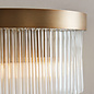 Gatsby - Art Deco Glass Rod 2 Light Wall Light - Antique Brass