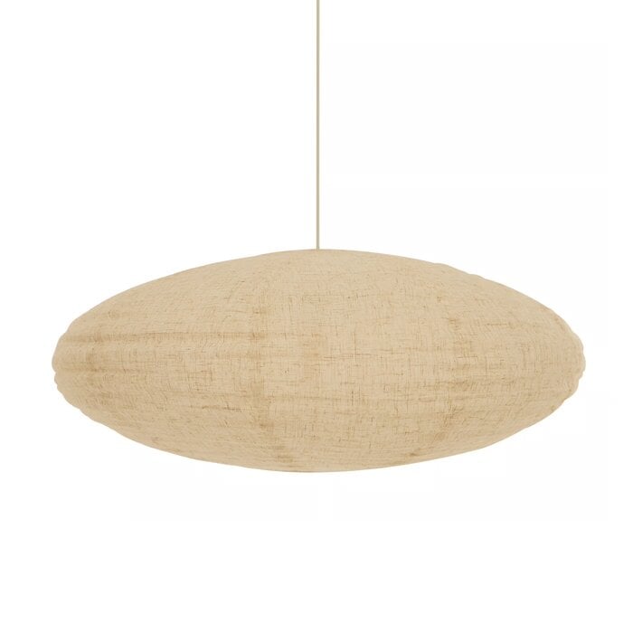 Ville - Large Scandi Fabric Shade - Natural Linen