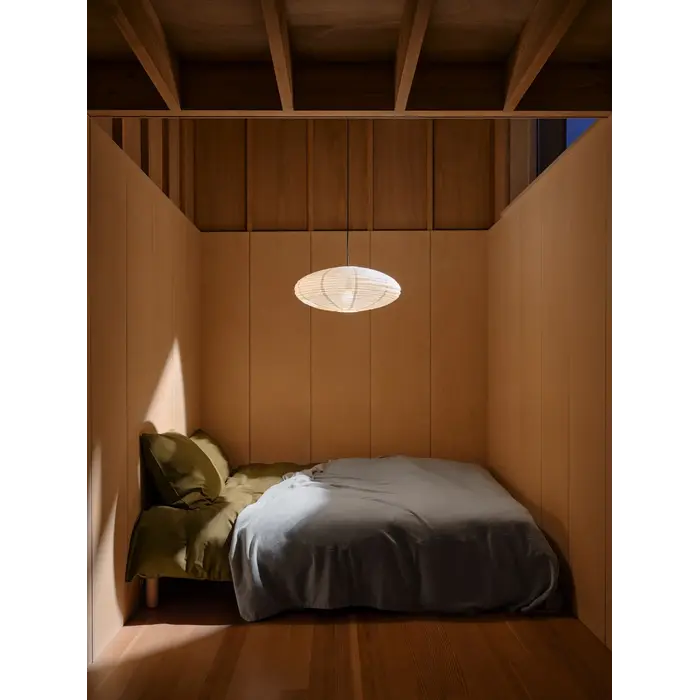 Ville - Large Scandi Fabric Shade - Natural Linen