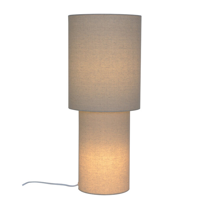 Mid Century Floor Lamp - Solomon 60 Floor Lamp -  Beige
