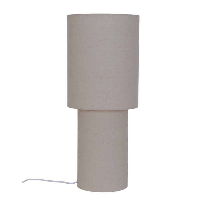 Mid Century Floor Lamp - Solomon 60 Floor Lamp -  Beige