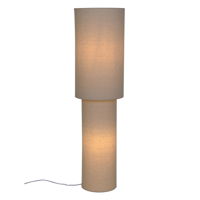 Mid Century Floor Lamp - Solomon 110 Floor Lamp -  Beige