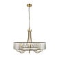 Berenice 8 light pendant  - brass and glass