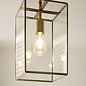 Alvo grand pendant -  brass and glass