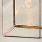Alvo grand pendant -  brass and glass
