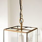 Alvo grand pendant -  brass and glass