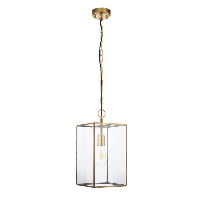 Alvo grand pendant -  brass and glass
