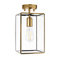 Alvo flush - brass and  glass