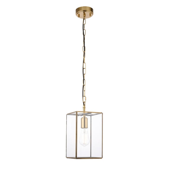 Alvo pendant - brass  and glass
