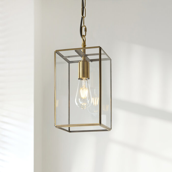Alvo pendant - brass  and glass