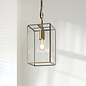 Hallway Pendant Light - Alvo Pendant - Brass  and Glass