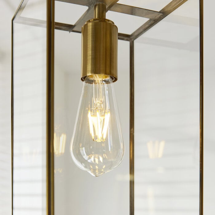 Alvo pendant - brass  and glass