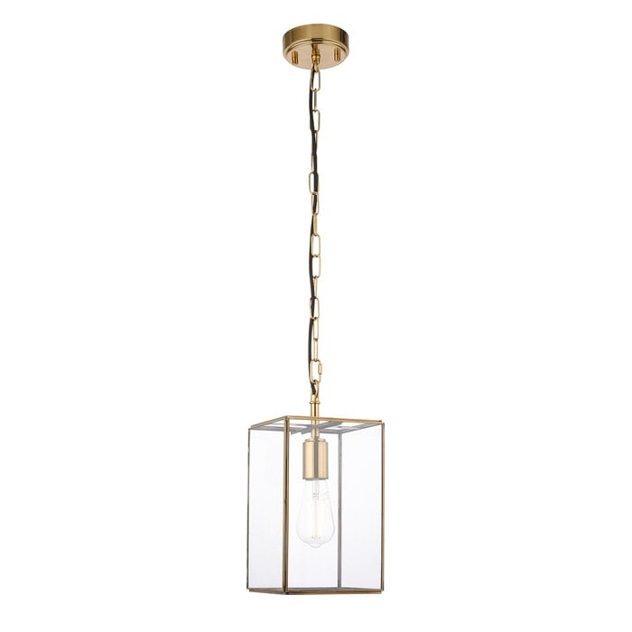 Alvo pendant - brass  and glass