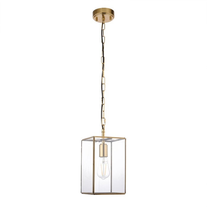 Alvo pendant - brass  and glass
