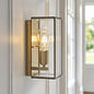 Hallway Wall Light - Alvo Wall Light - Brass  and Glass
