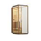 Hallway Wall Light - Alvo Wall Light - Brass  and Glass