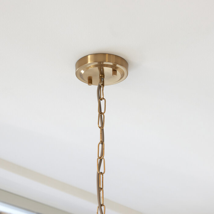 Caspia pendant - brass  and glass