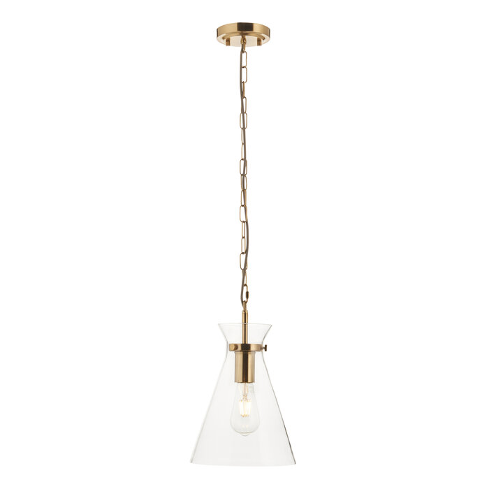 Caspia pendant - brass  and glass