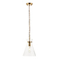 Caspia pendant - brass  and glass