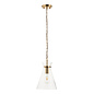 Caspia pendant - brass  and glass