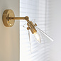 Caspia wall light - brass  and glass