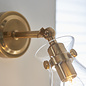 Caspia wall light - brass  and glass