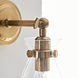 Caspia wall light - brass  and glass