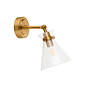 Caspia wall light - brass  and glass