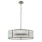 Morgan Ribbed Glass Large Single Tier Chandelier - Antique Brass