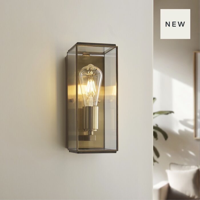 Alvo wall light - brass  and glass