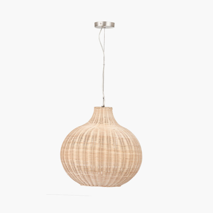 Rita - Rattan Teardrop Pendant