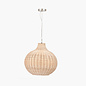 Rita - Rattan Teardrop Pendant