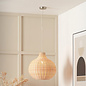 Rita - Rattan Teardrop Pendant