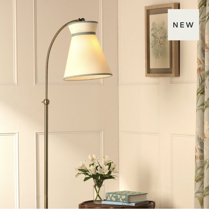Laura Ashley Dearham Brass Floor Lamp – Antique Brass