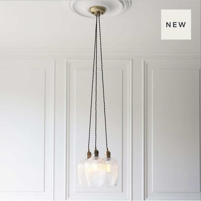 Bettina - 3 Light Cluster Light Pendant - Antique Brass