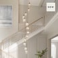 Bettina - 13 Light Cascading Staircase Pendant Chandelier - Antique Brass