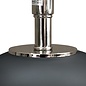 Luna Table Lamp -  Frosted Black Glass and  Nickel with Opal Shade with Gold Lining