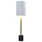 Artemis Table Lamp - Brass and Black with Opal Shade