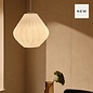 Maluca — Pleated Opal Glass Pendant Light — White — 29cm