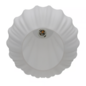 Maluca — Pleated Opal Glass Pendant Light — White — 29cm