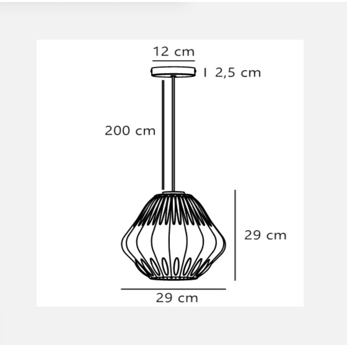 Maluca — Pleated Opal Glass Pendant Light — White — 29cm