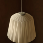 Elbie — Pleated Opal Glass Pendant Light — White — 24cm
