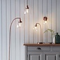Resto — Industrial Clear Glass Pendant Light — Brushed Copper — 22cm